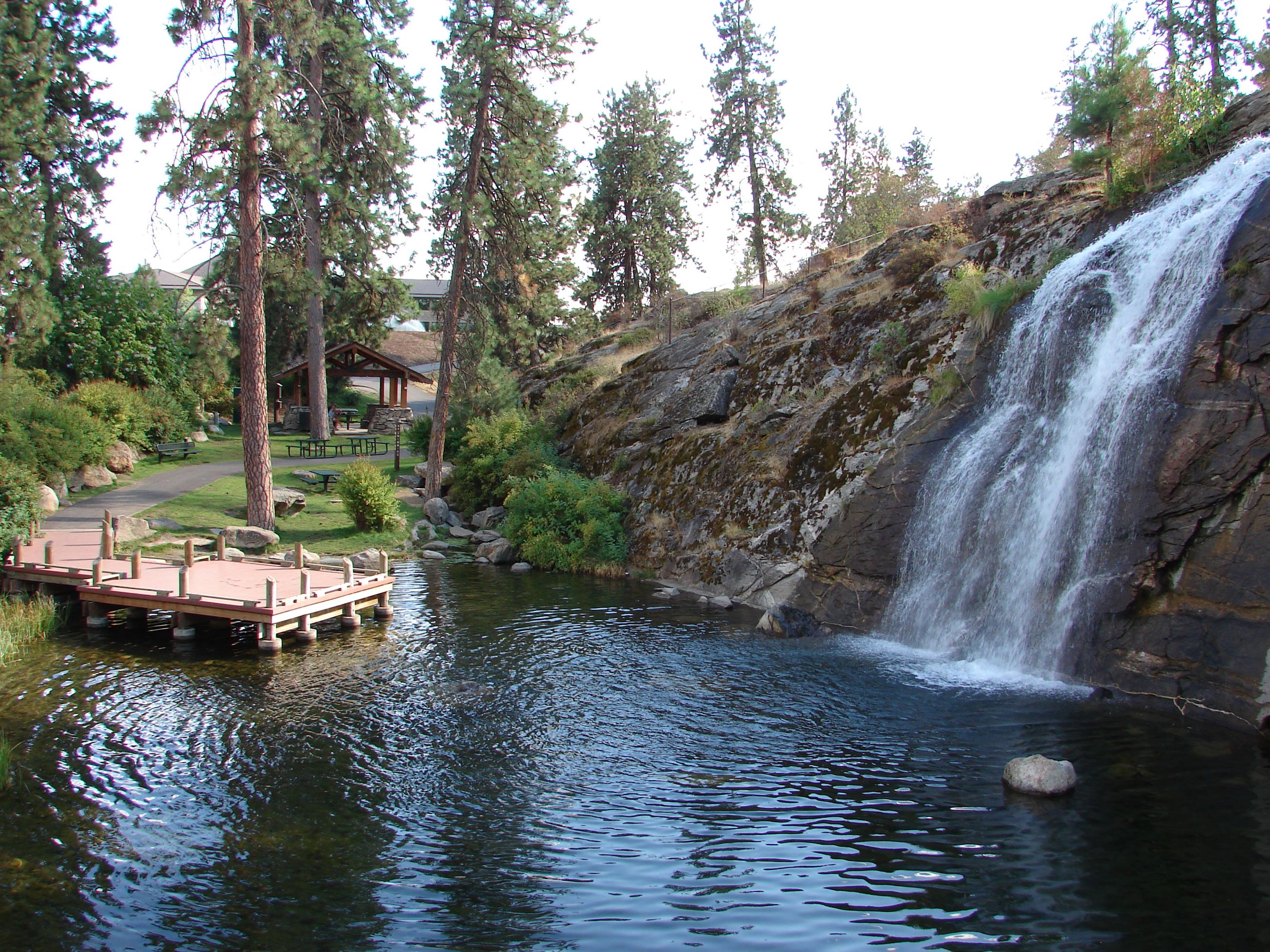 Mirabeau Springs Waterfall and Dock