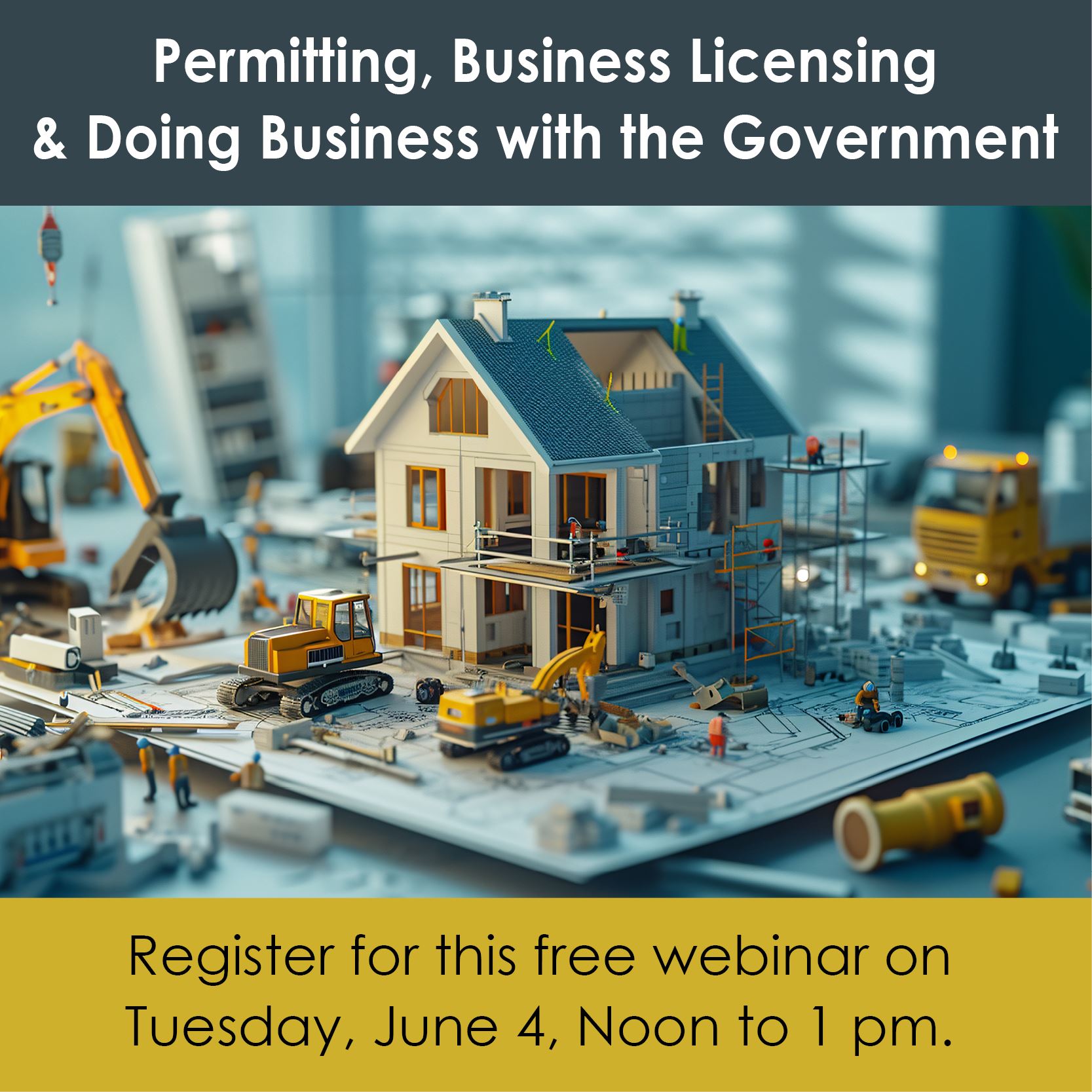 Illustration of home construction with overlay text.